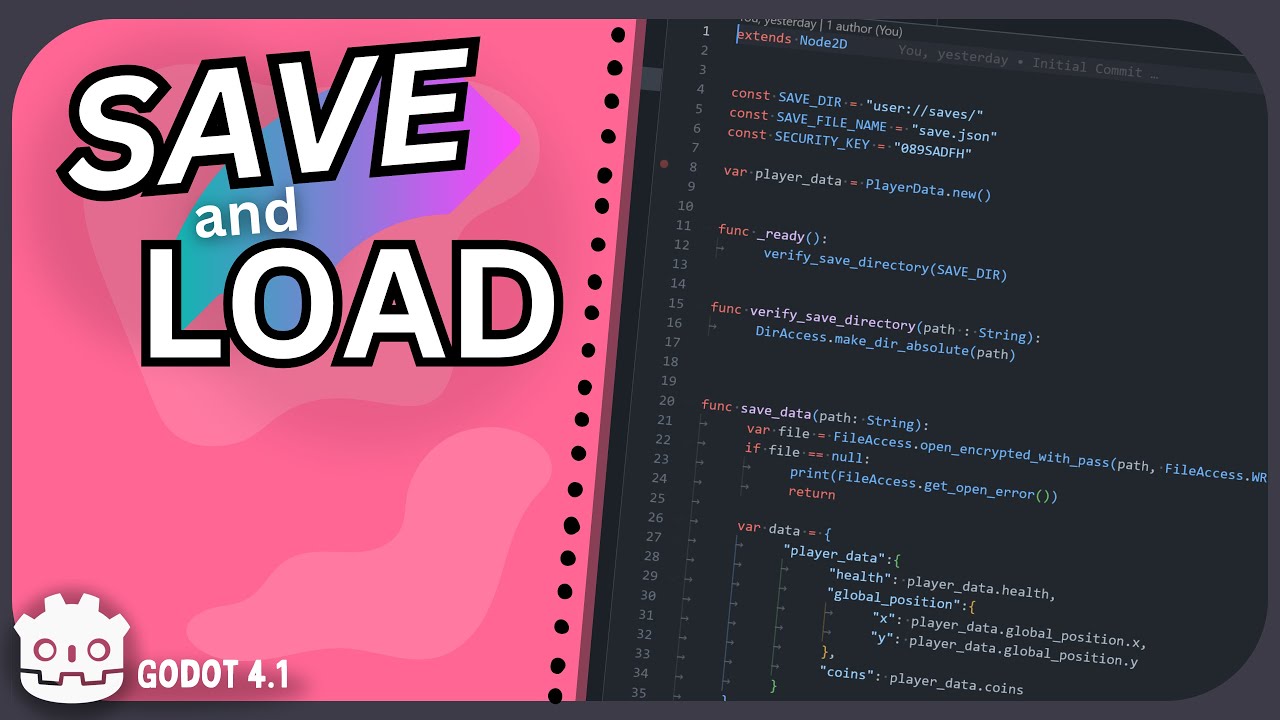 Godot 4 通过加密安全轻松进行保存和加载游戏进度